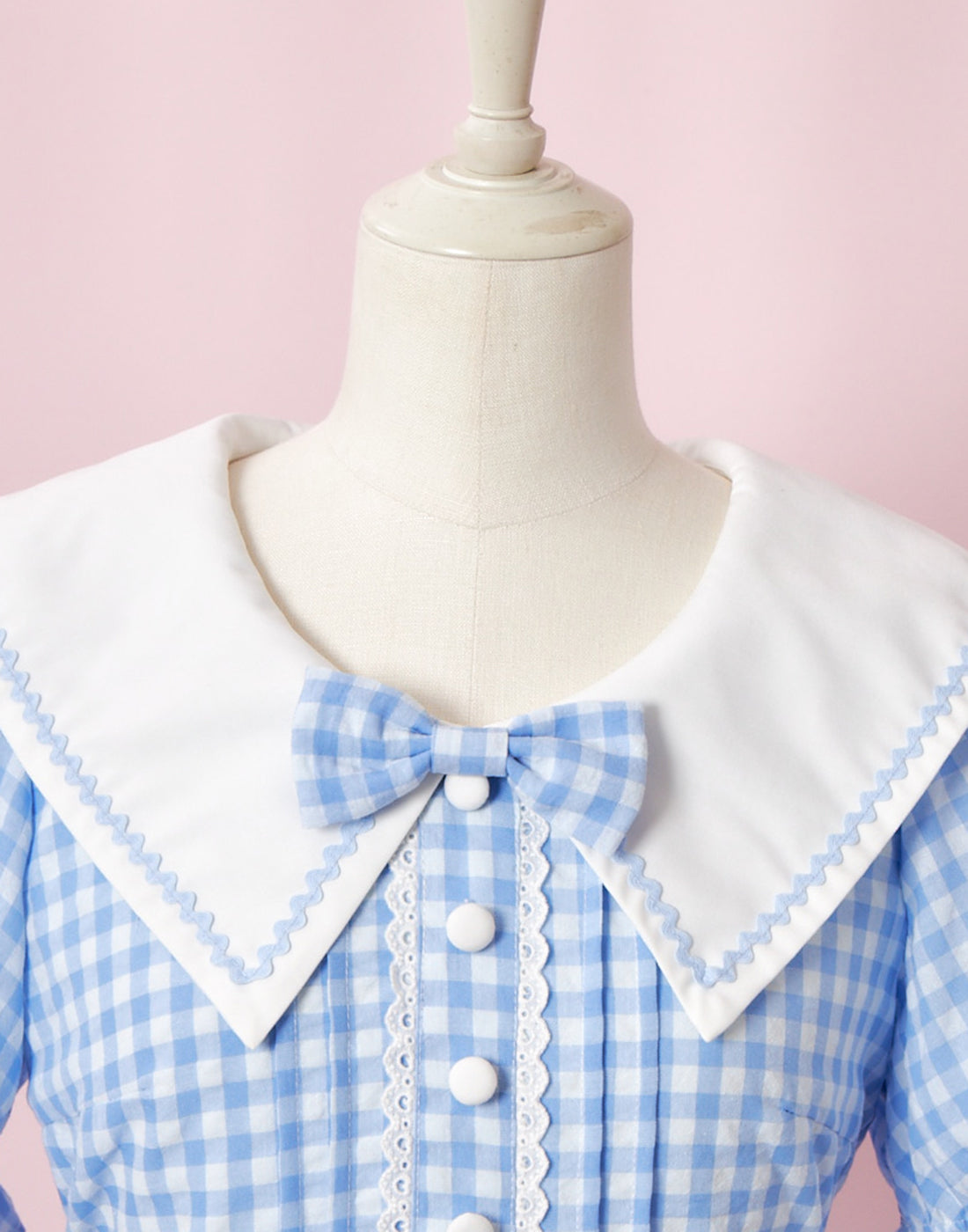 Lolime CANDY GIRL Gingham Checked Dress