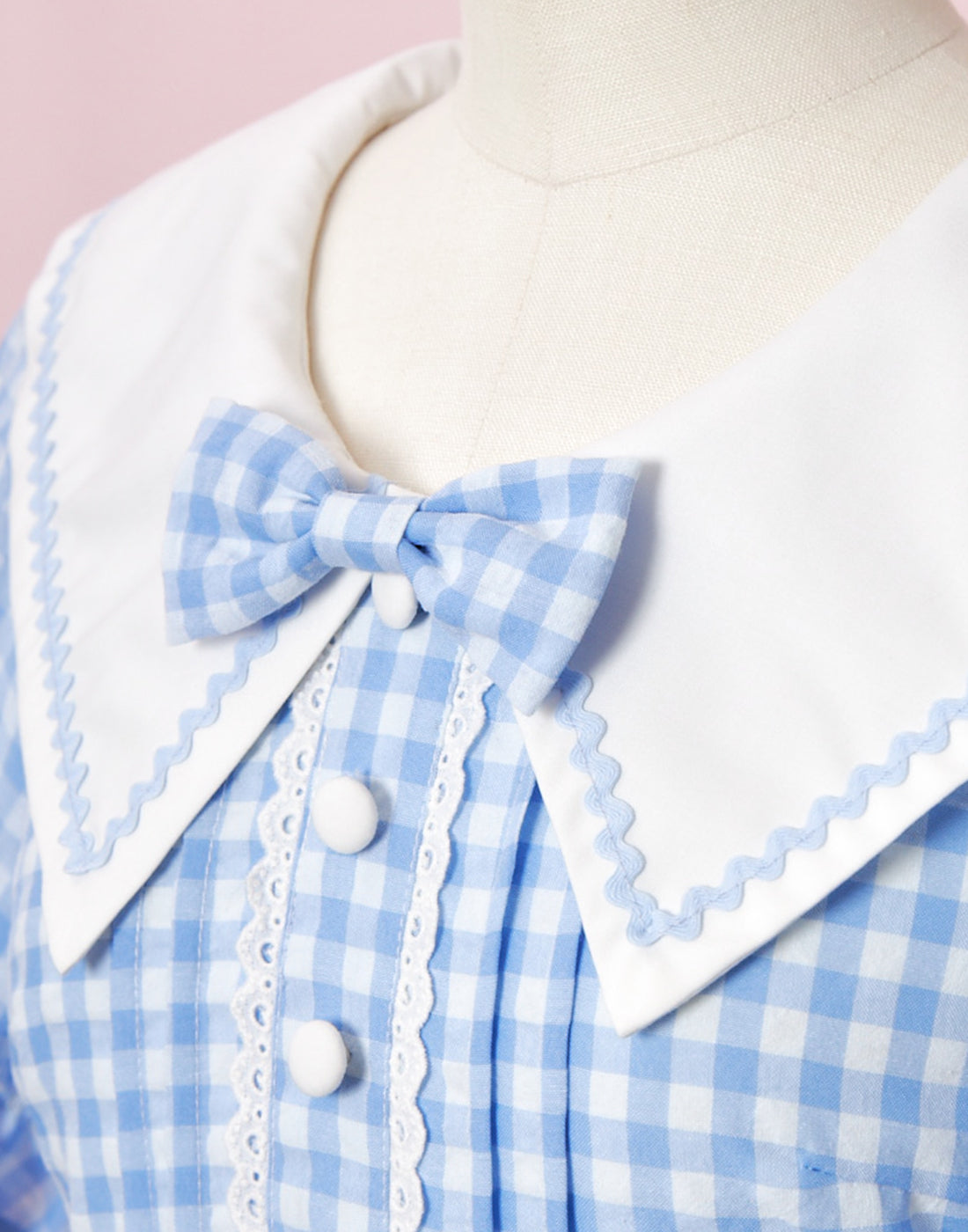 Lolime CANDY GIRL Gingham Checked Dress