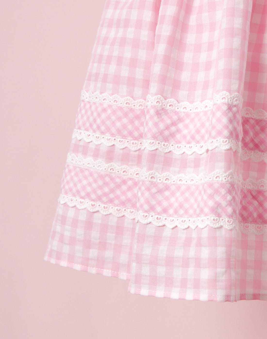 Lolime CANDY GIRL Gingham Checked Dress