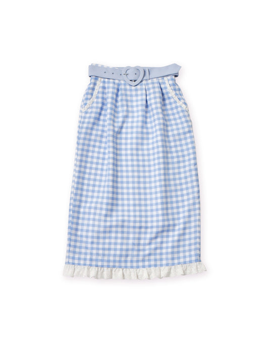 Lolime CANDY GIRL Gingham Checked Tight Skirt