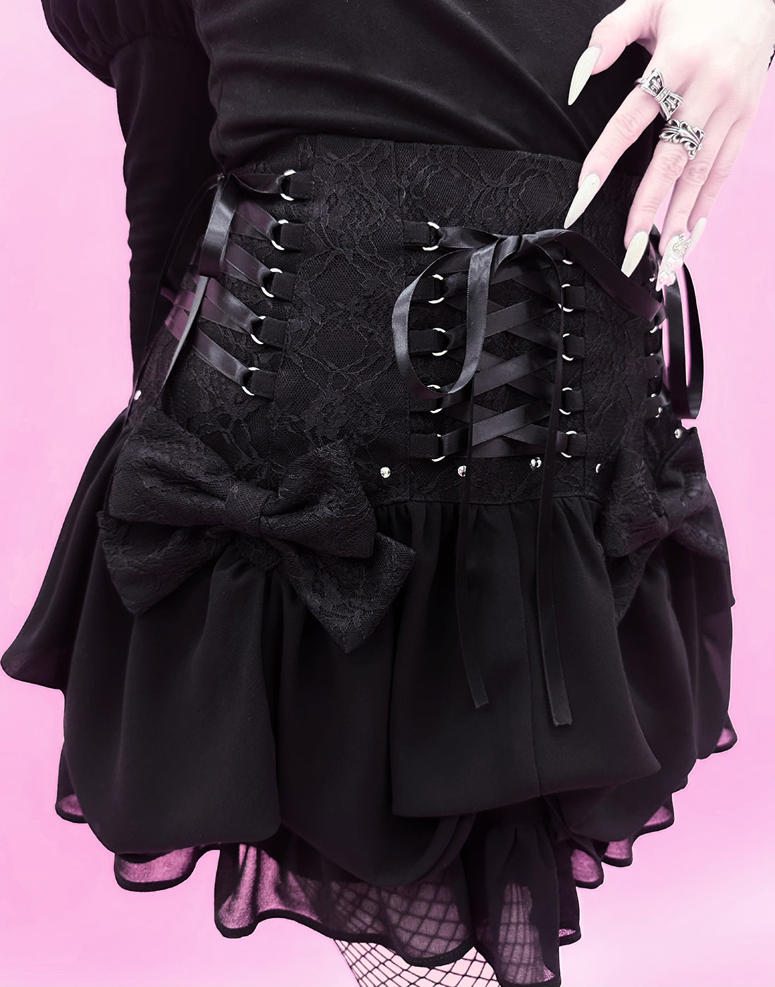 Like a lace corset skirt