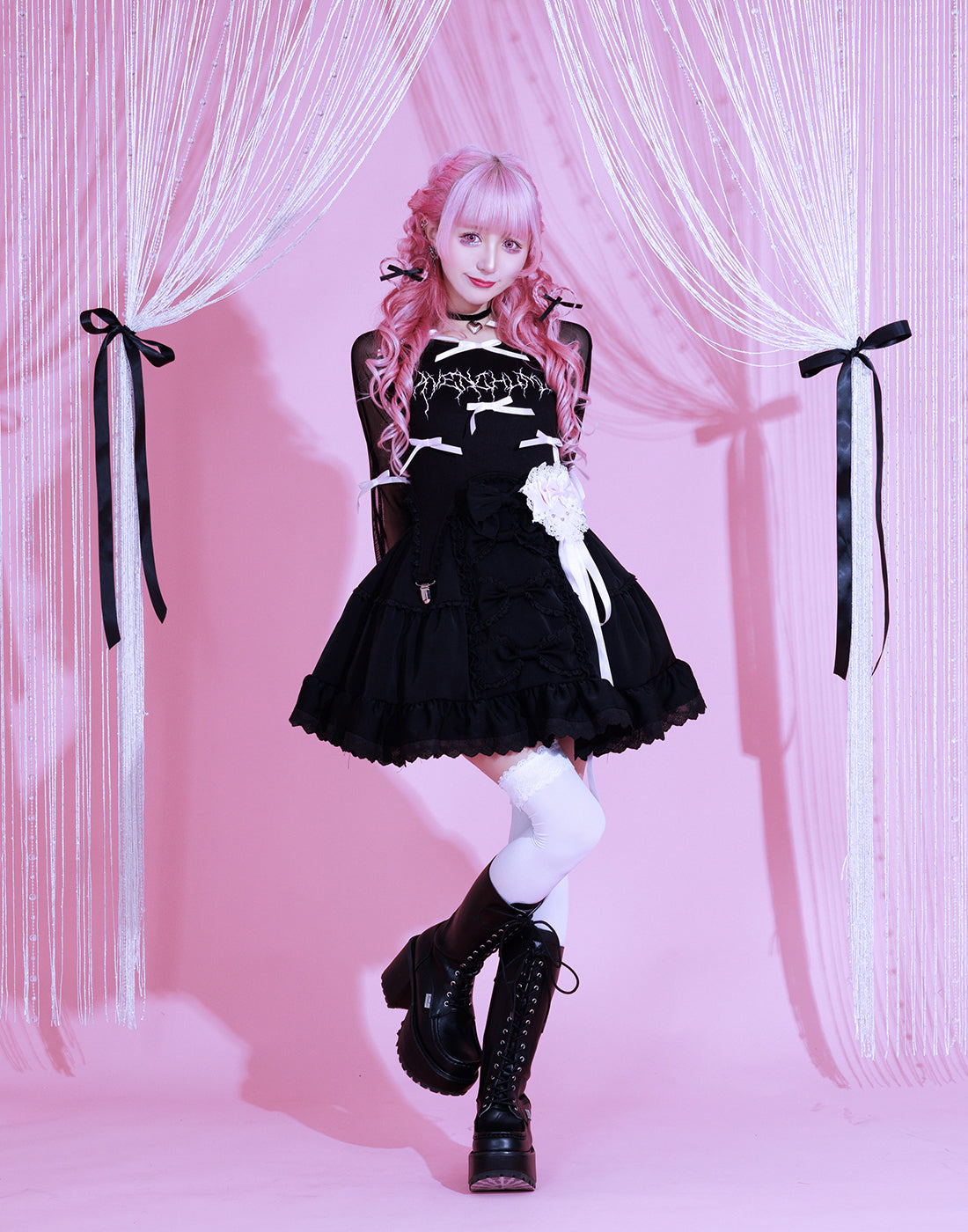 Front ribbon dolly skirt