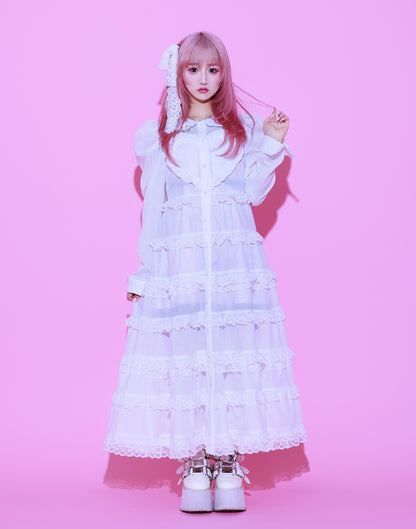 Full of tiered long dress