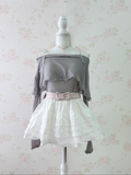 Mellow Off Shoulder Top (Gray)