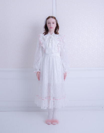 <Deliver In October> Lolime Angel lace Dress