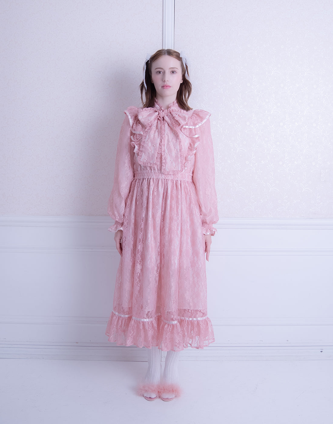 <Deliver In October> Lolime Angel lace Dress