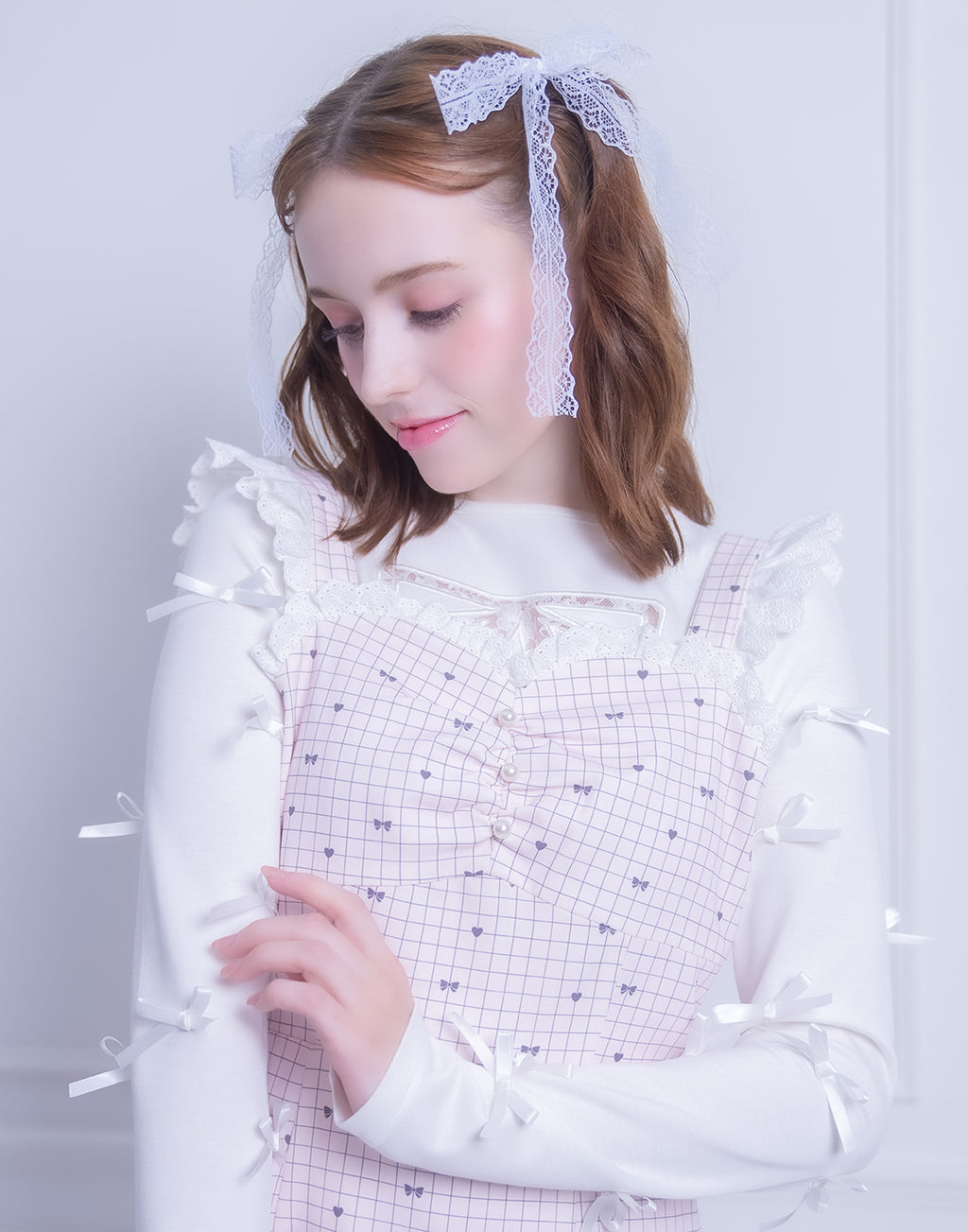 <Deliver In October> Lolime Heart arrow Jumper Skirt Dress