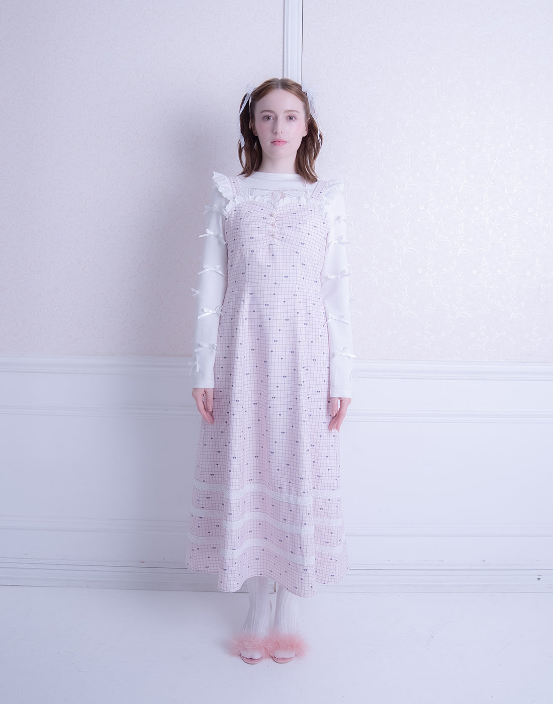 <Deliver In October> Lolime Heart arrow Jumper Skirt Dress