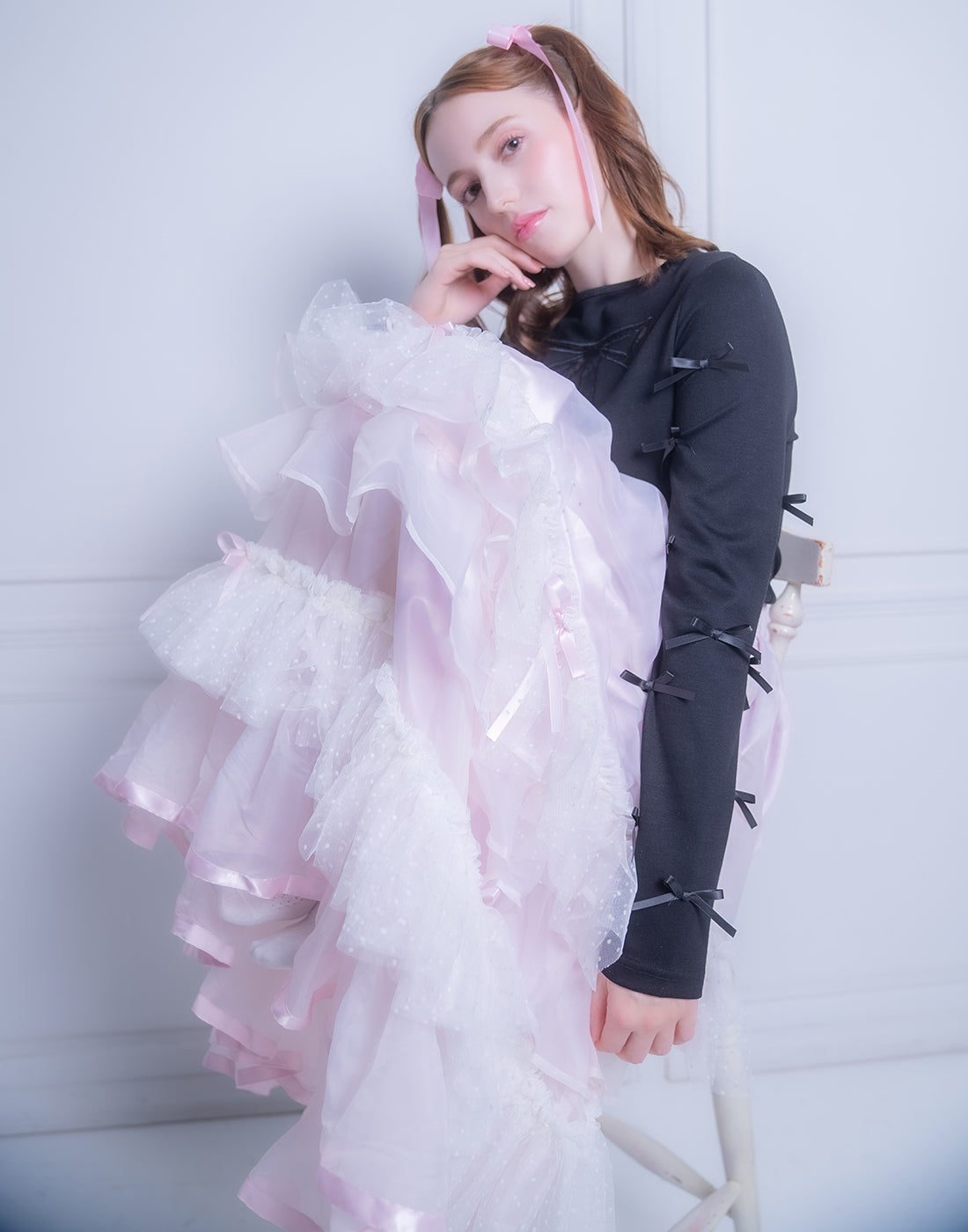 <Deliver In October> Lolime fluffy lace Skirt