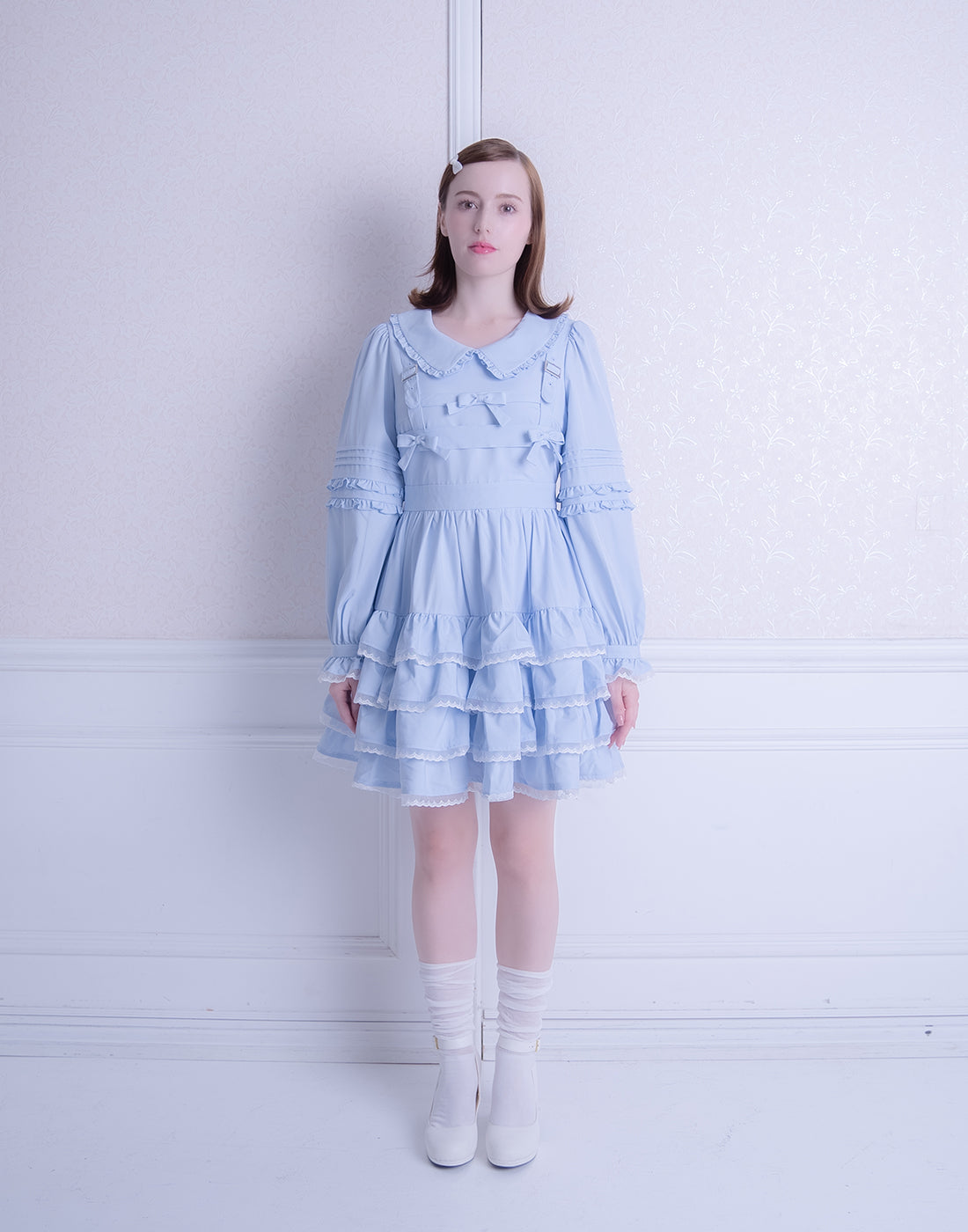 <Deliver In October> Lolime Ribbon Harness Mini Dress