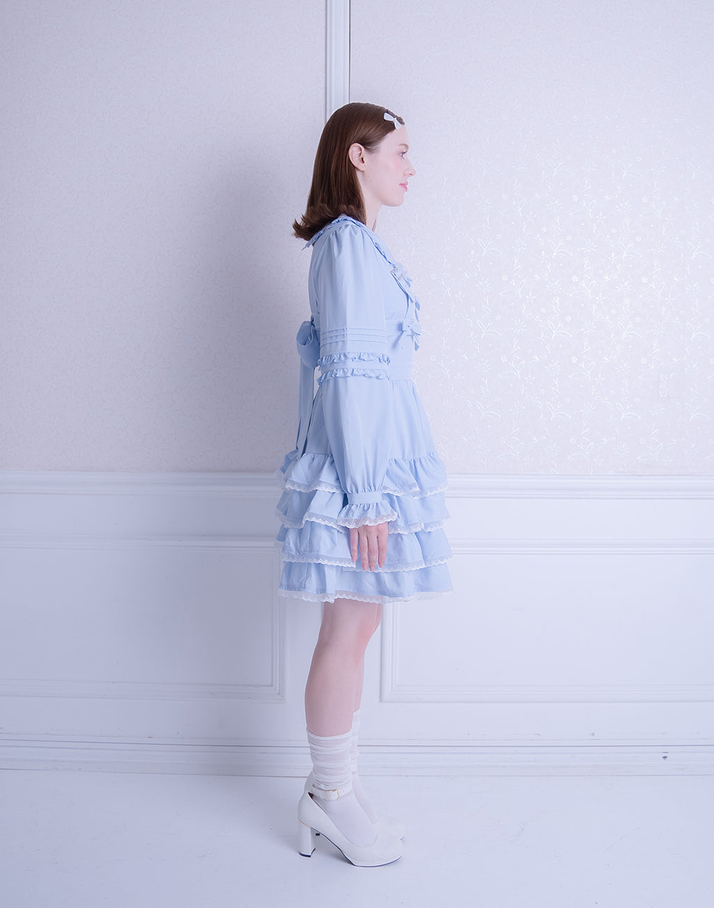 <Deliver In October> Lolime Ribbon Harness Mini Dress