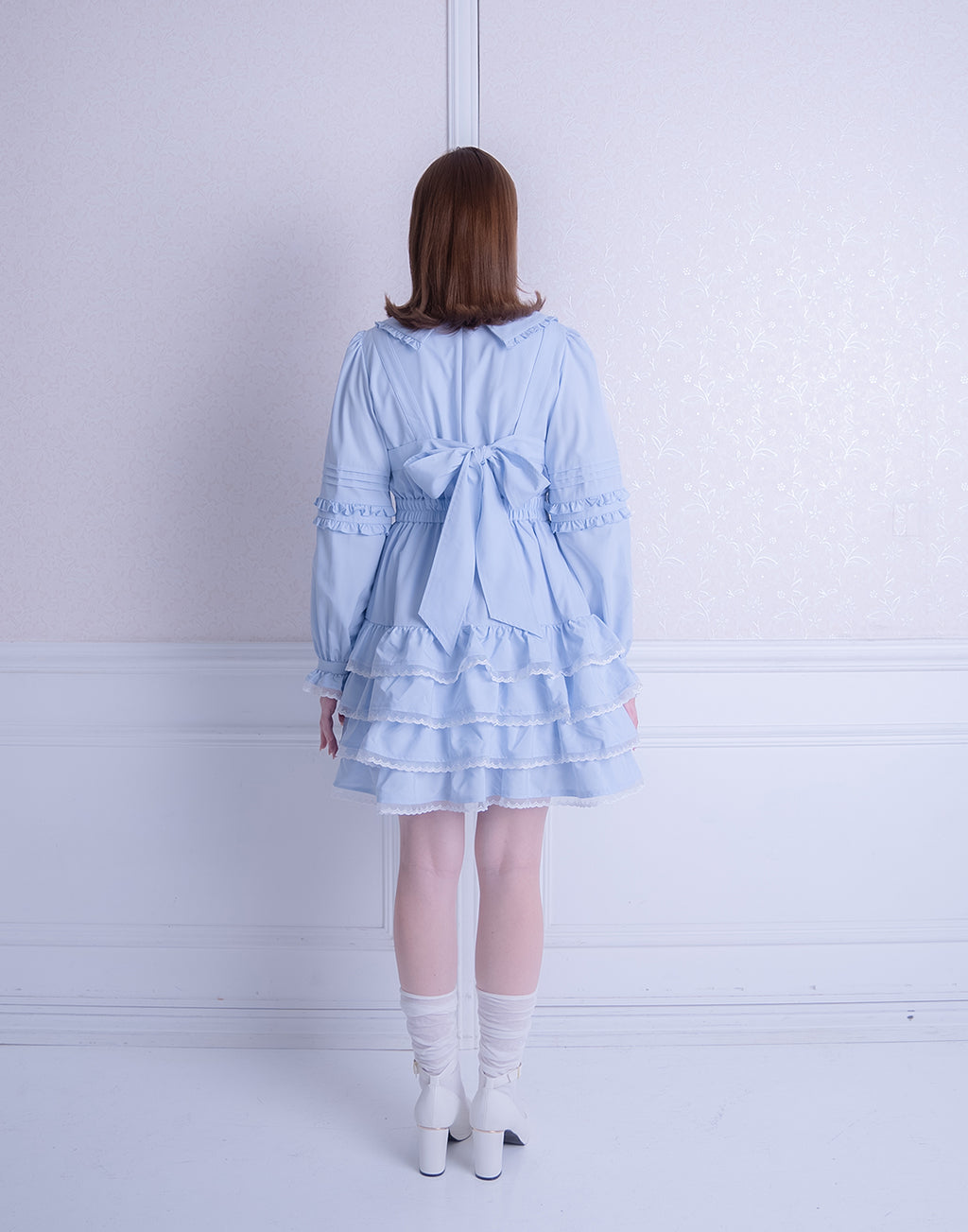 <Deliver In October> Lolime Ribbon Harness Mini Dress