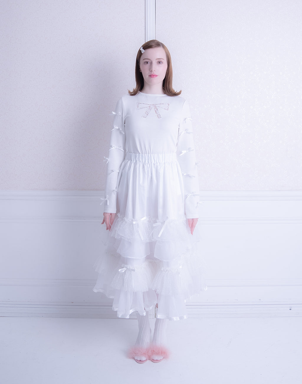 <Deliver In October> Lolime only ribbons Top