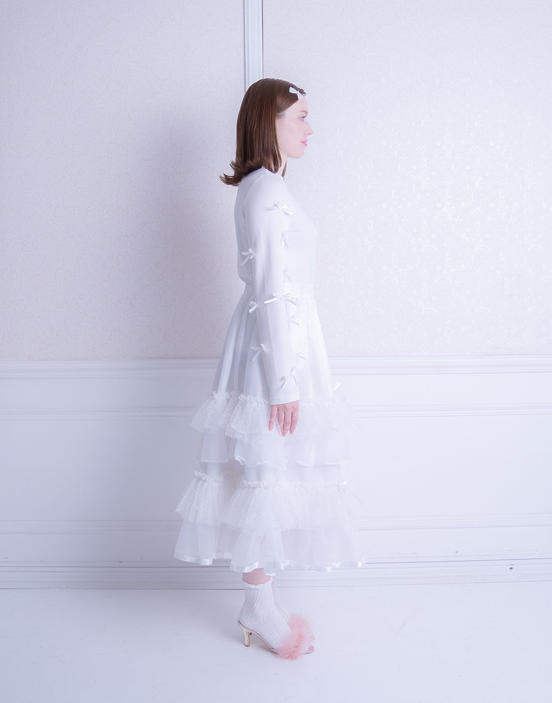 <Deliver In October> Lolime only ribbons Top