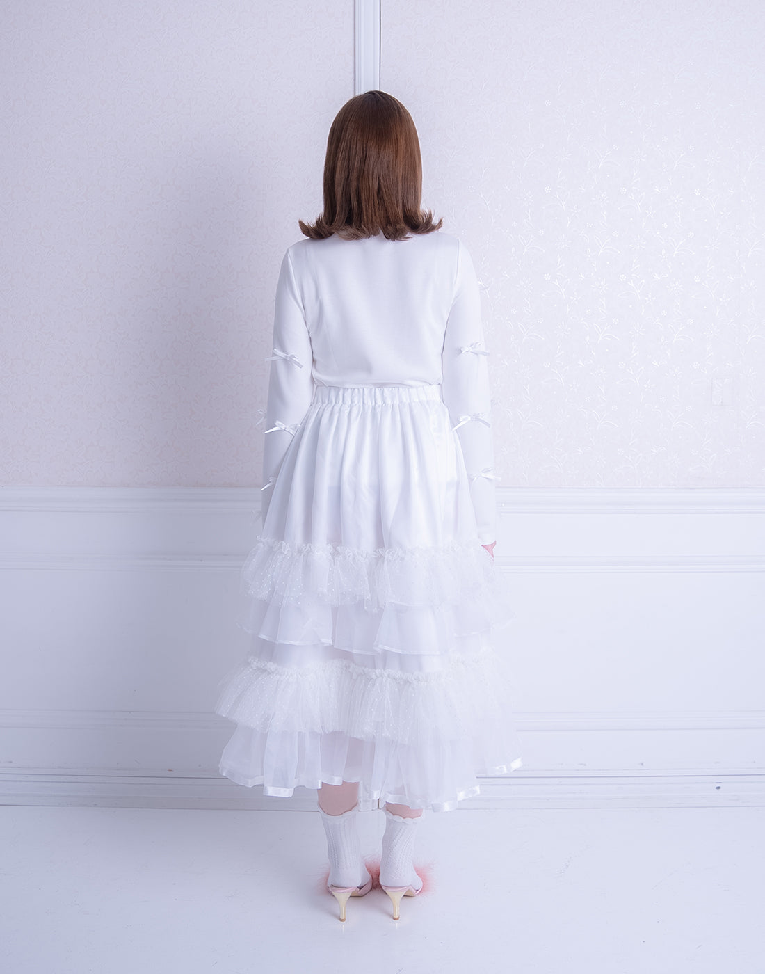 <Deliver In October> Lolime only ribbons Top