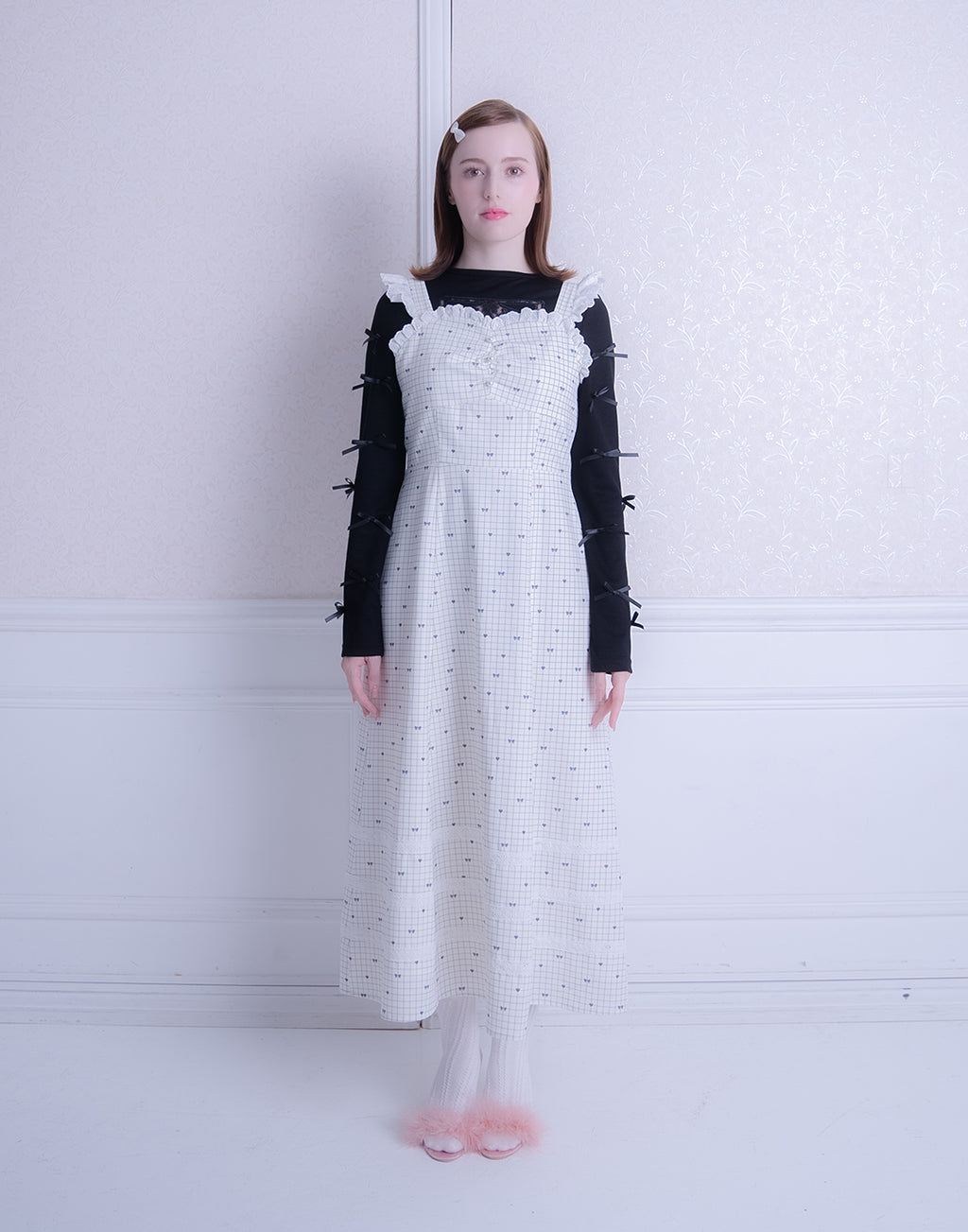 <Deliver In October> Lolime Heart arrow Jumper Skirt Dress