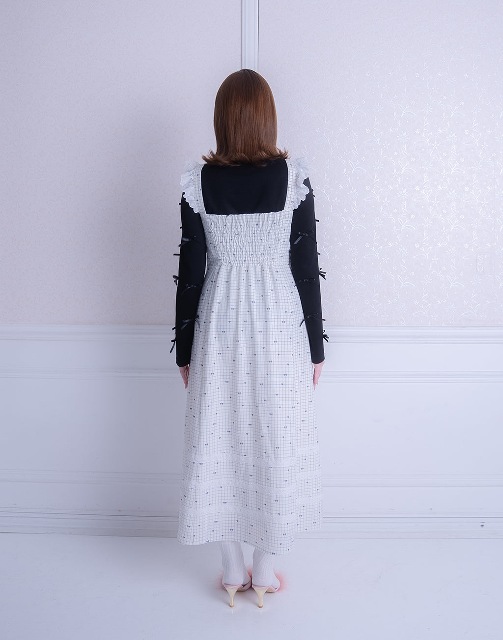 <Deliver In October> Lolime Heart arrow Jumper Skirt Dress