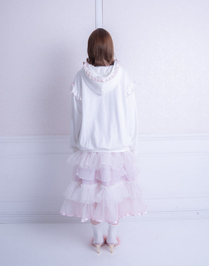 <Deliver In October> Lolime fluffy lace Skirt