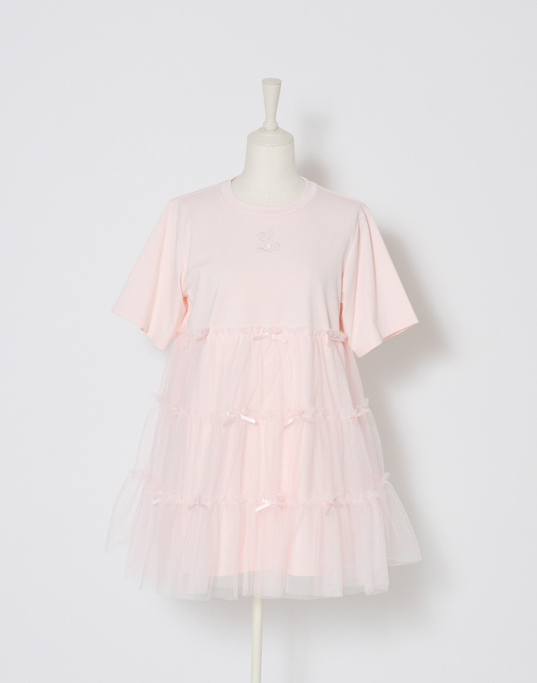 Lolime Tulle tiered cut sew mini dress