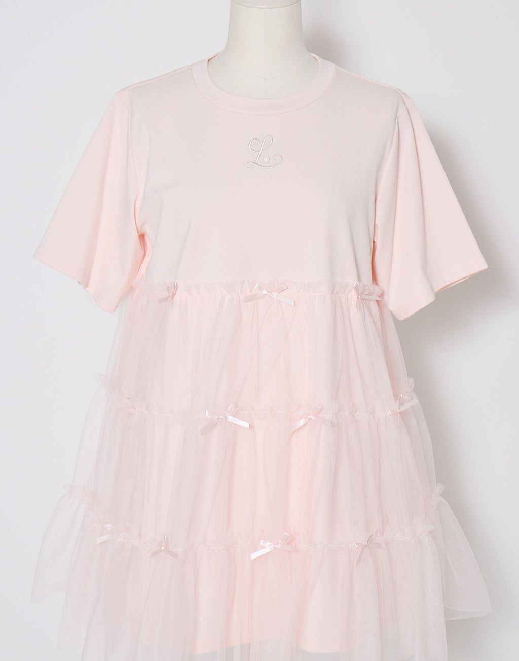 Lolime Tulle tiered cut sew mini dress