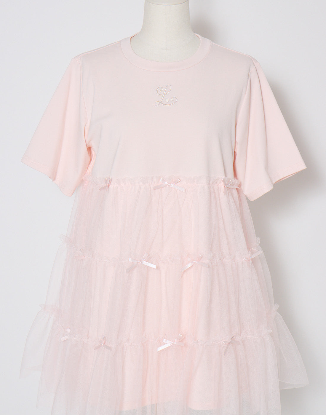 Lolime Tulle tiered cut sew mini dress