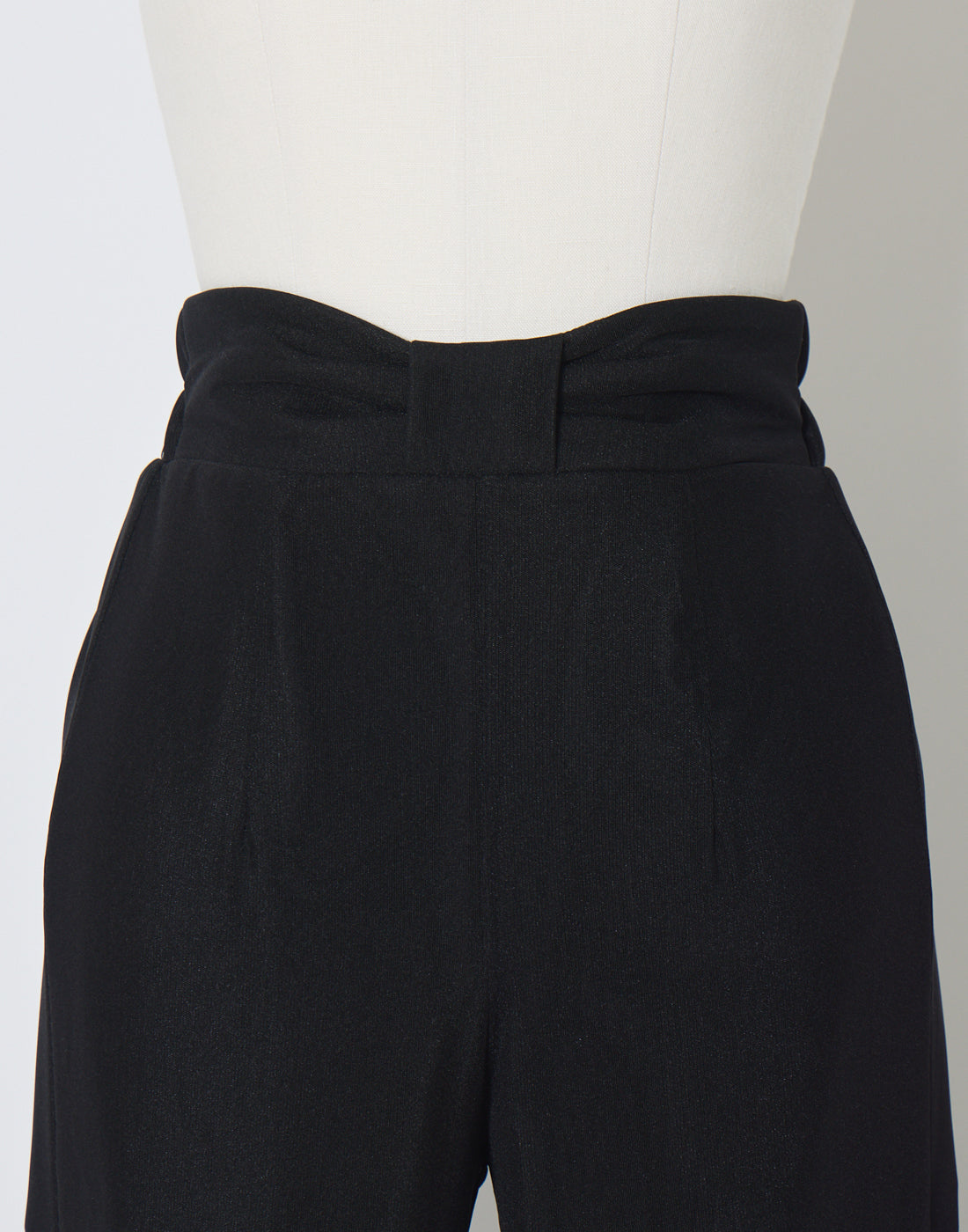 AVENCHUMU Ribbon and stone front open tulle pants