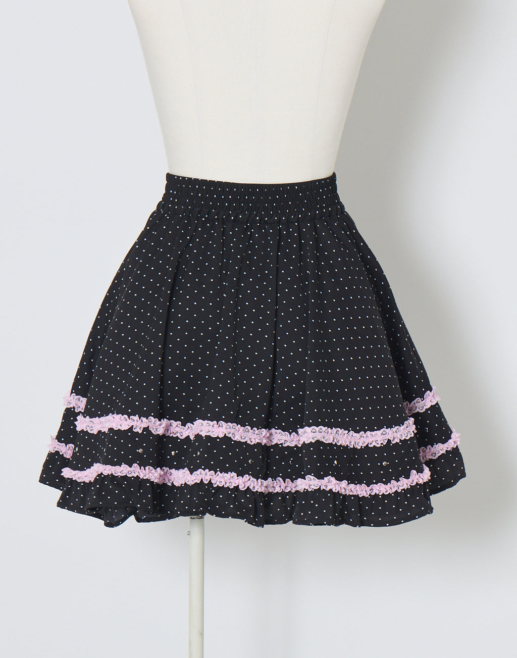 AVENCHUMU Frill heart stone logo Skirt