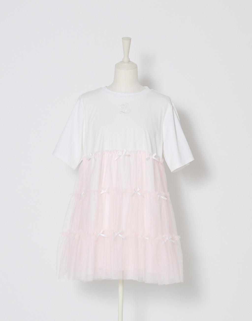 Lolime Tulle tiered cut sew mini dress
