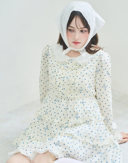 Lolime angel bunny frill mini dress