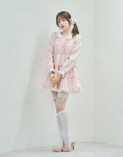 Lolime angel bunny frill mini dress