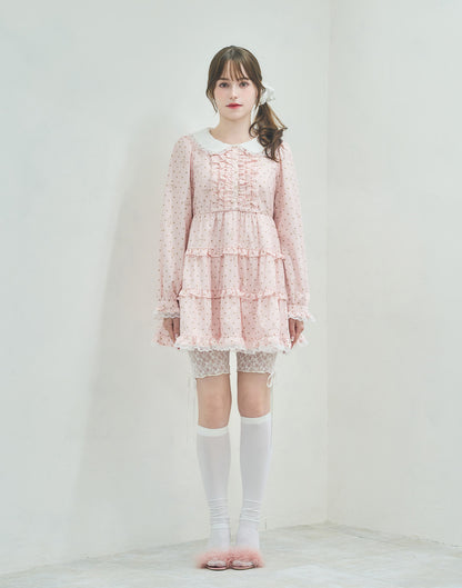 Lolime angel bunny frill mini dress