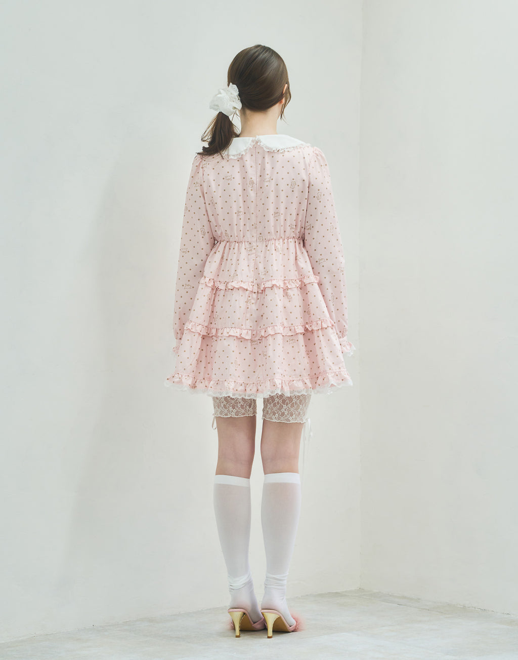 Lolime angel bunny frill mini dress