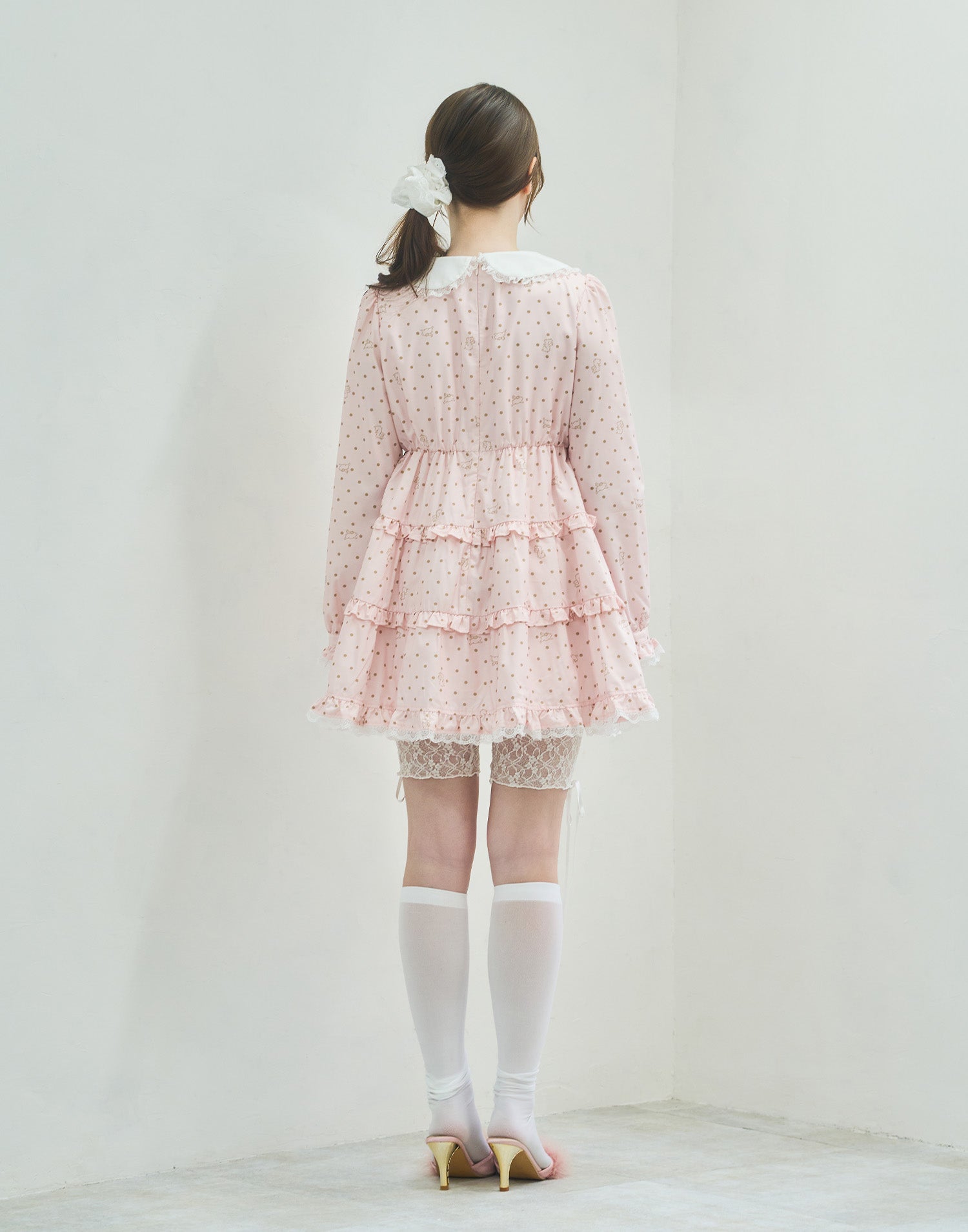Lolime angel bunny frill mini dress
