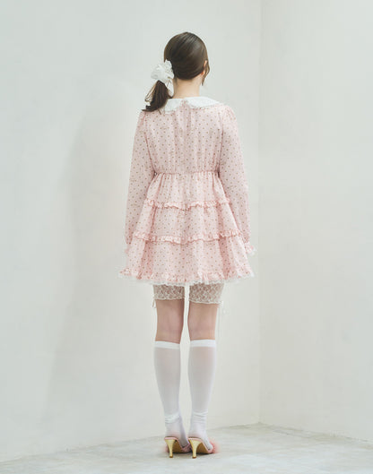 Lolime angel bunny frill mini dress