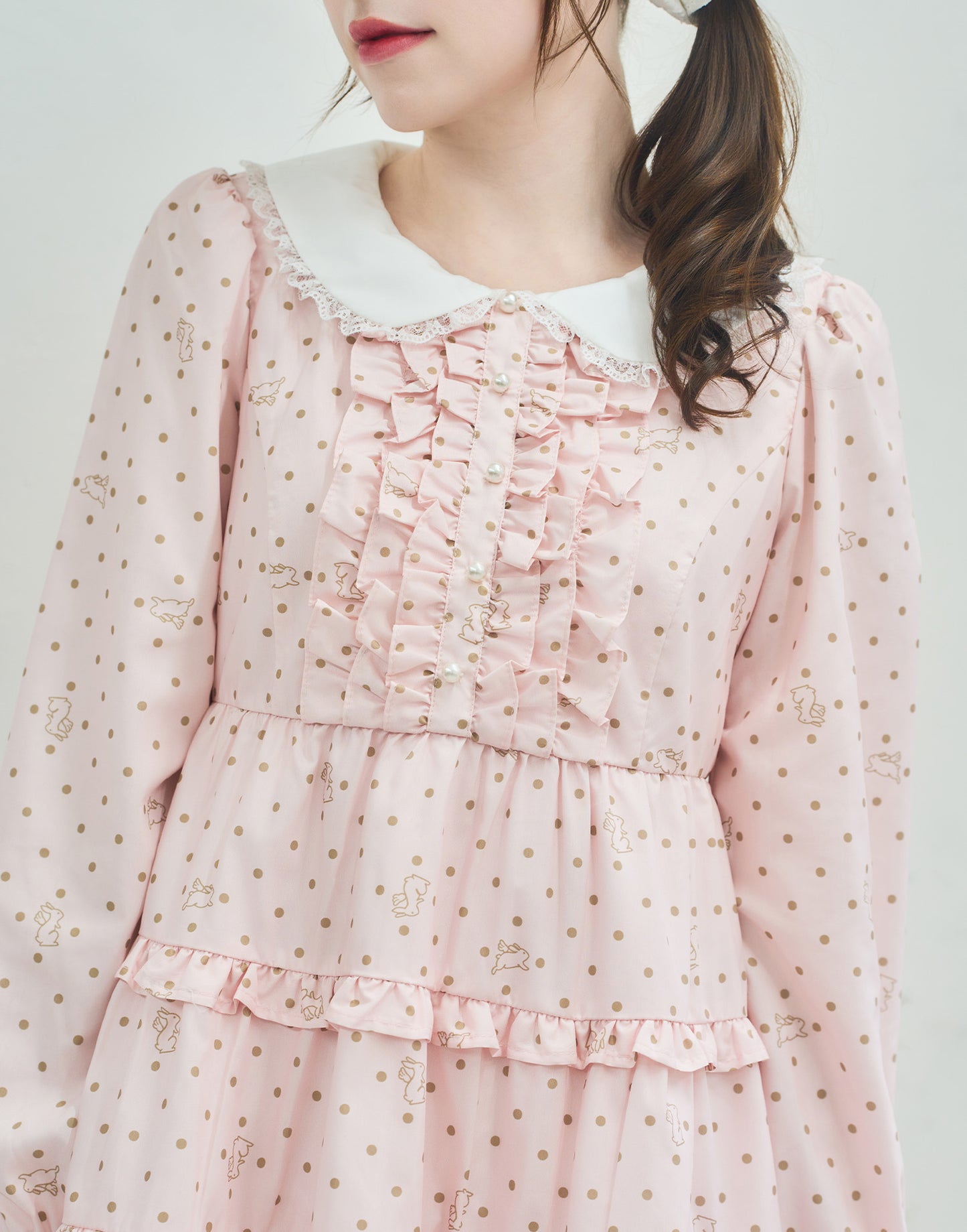 Lolime angel bunny frill mini dress