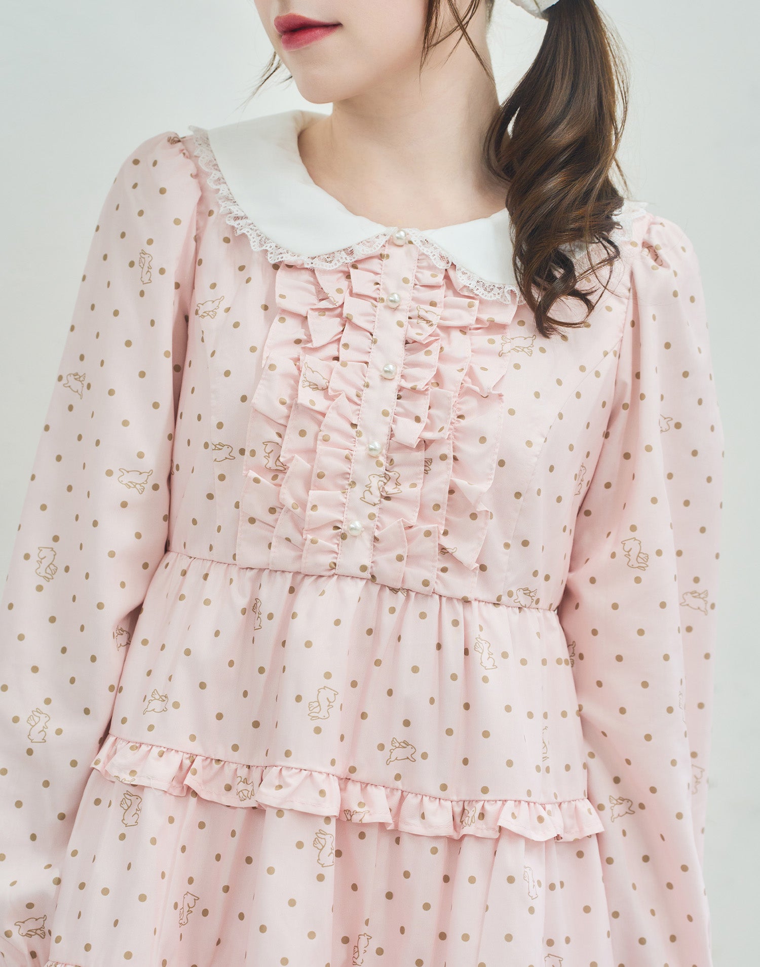 Lolime angel bunny frill mini dress