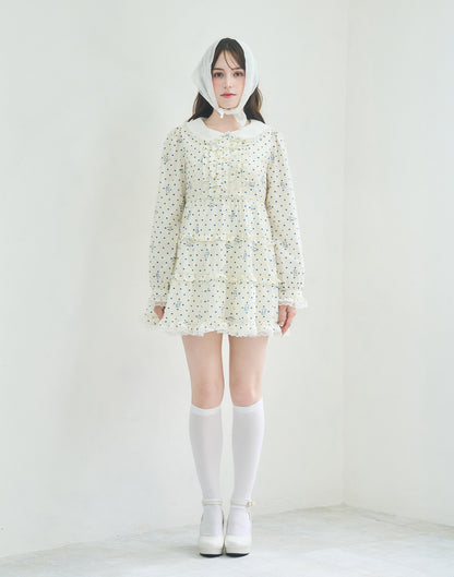 Lolime angel bunny frill mini dress