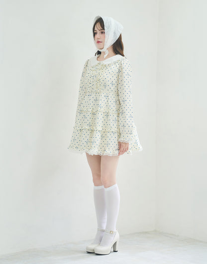 Lolime angel bunny frill mini dress