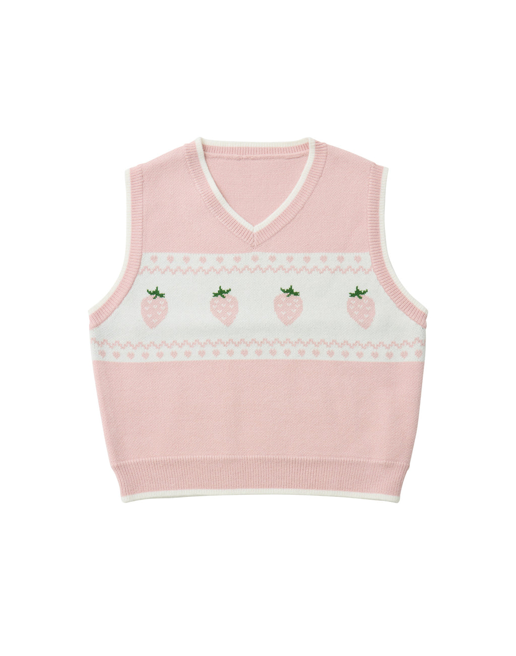Lolime daydream strawberry knit vest