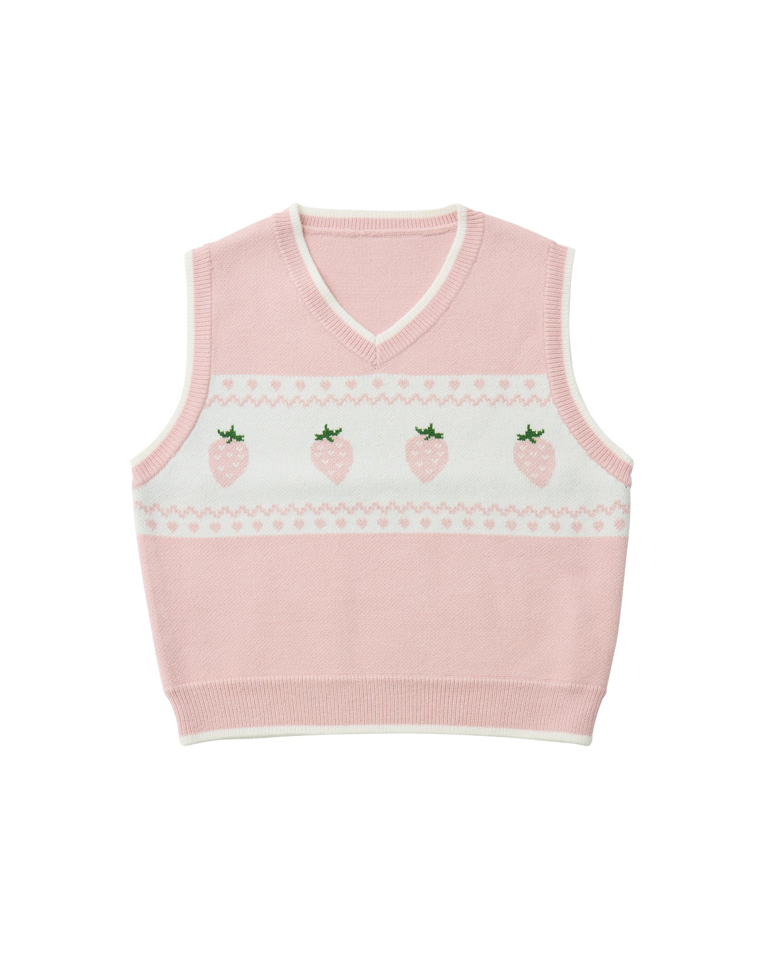 Lolime daydream strawberry knit vest