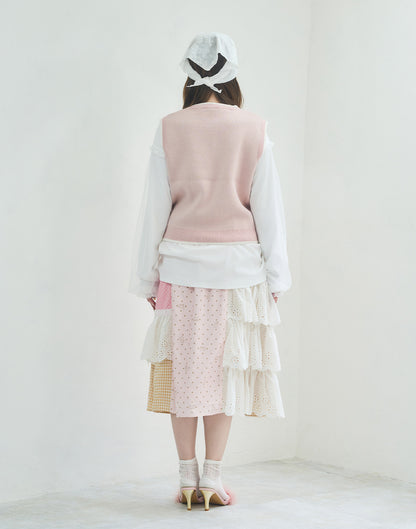 Lolime daydream strawberry knit vest