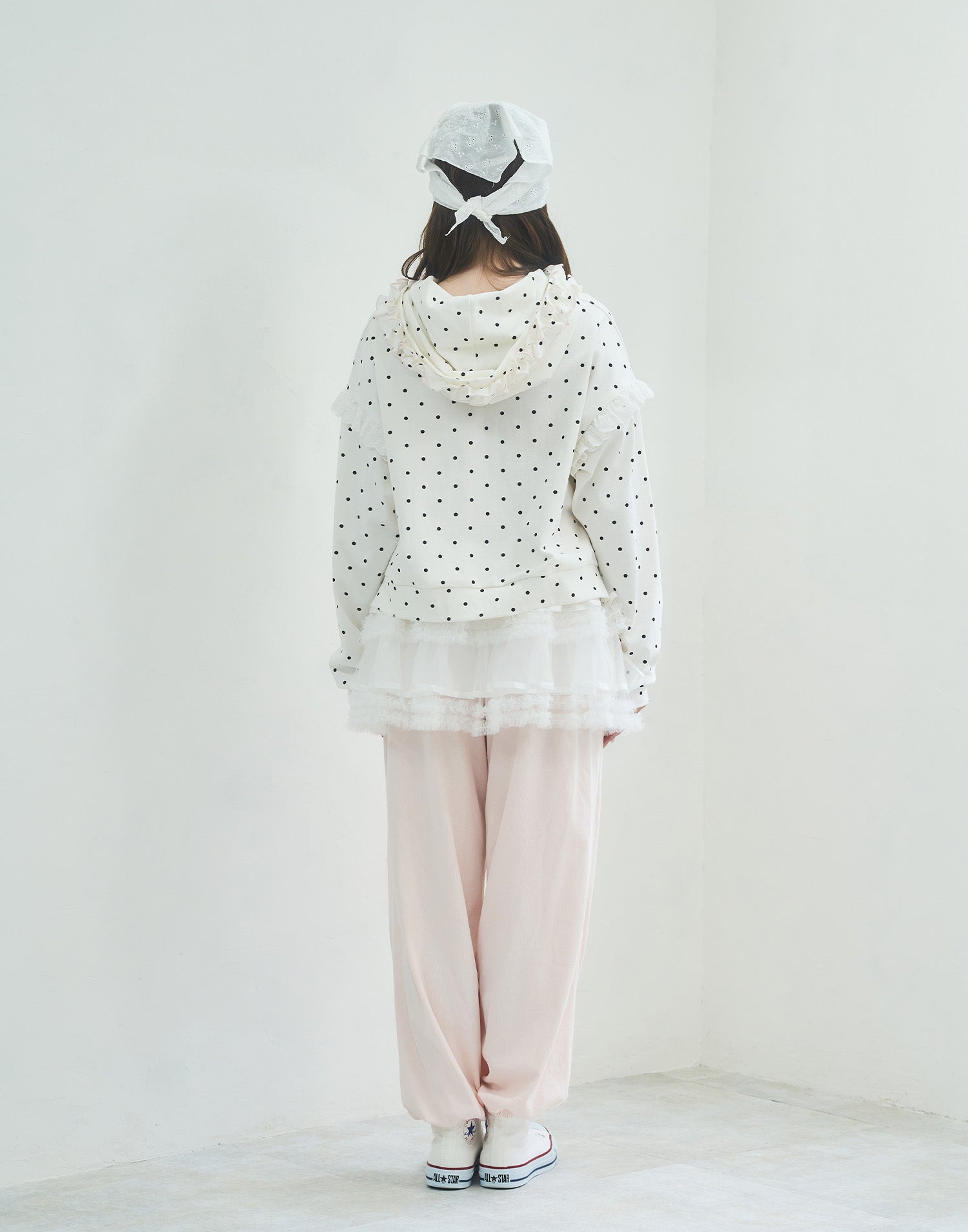 Lolime fancy dot sweatshirt