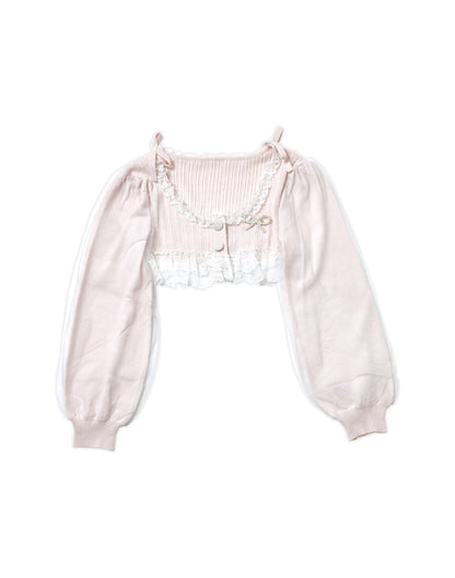 <March Delivery> mellfy memory Like sugar candy Knit Bolero
