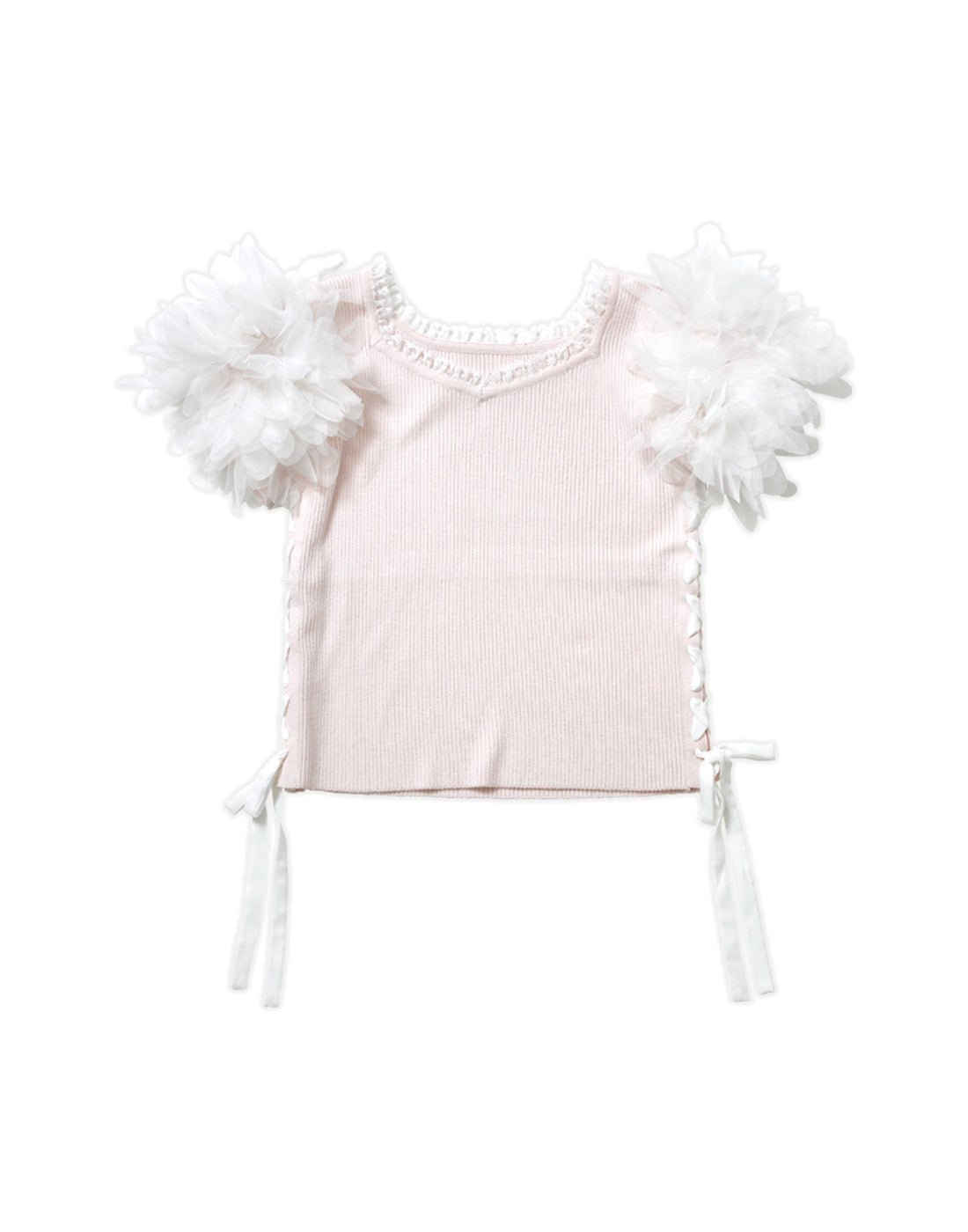 <March Delivery> mellfy memory Fairy flower sleeve Top