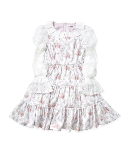 (October Delivery) mellfy memory Princess Rococo Rose Dress