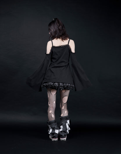 AVENCHUMU ERICO collaboration illustration flare sleeve top