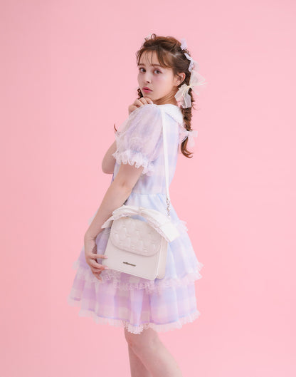mellfy memory Fairy gingham tiered doll Dress