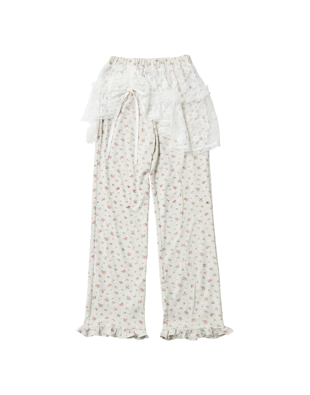 Lolime lace layered floral pants