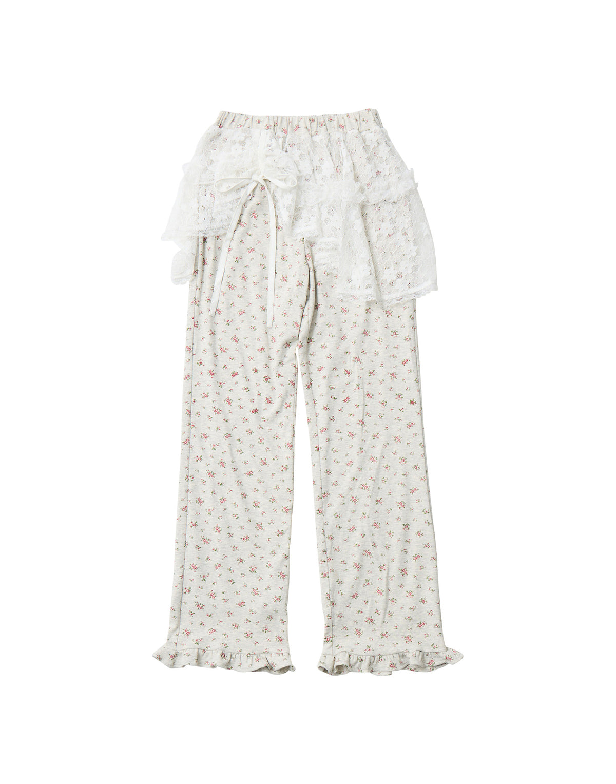 Lolime lace layered floral pants