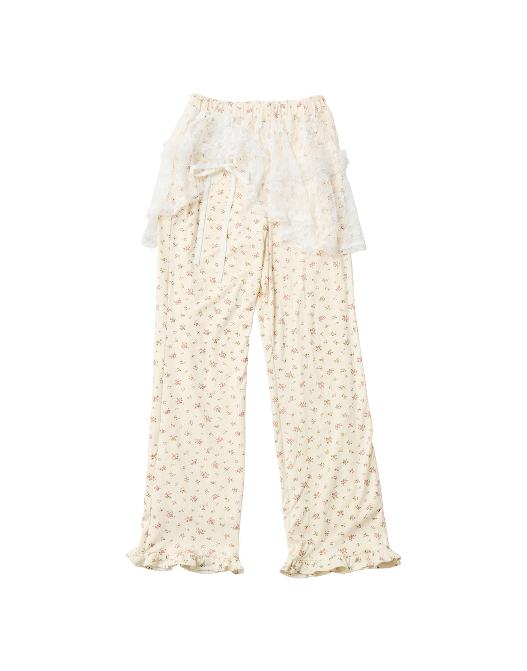 Lolime lace layered floral pants